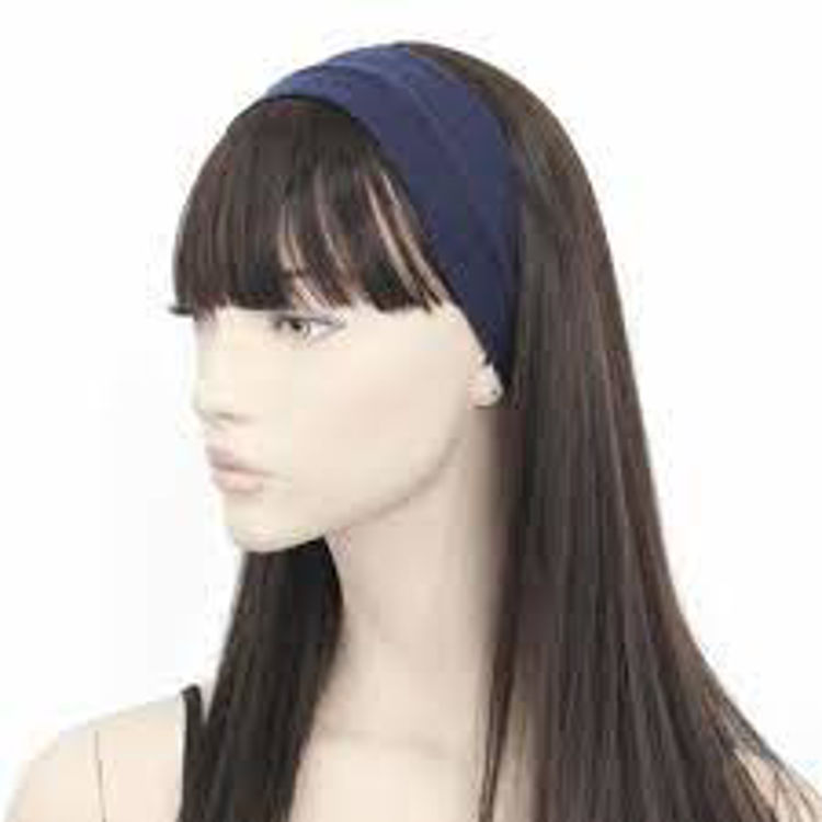 Picture of HD229C-2297- Navy Bandeau 20×7 Cm DETAILS Navy Fabric Bandea